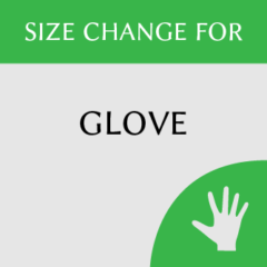 Glove size change